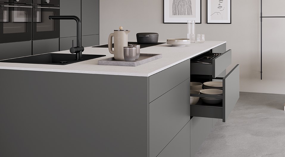 Nbox More Design 500033 Schiefergrau | Kutchenhaus, Luton