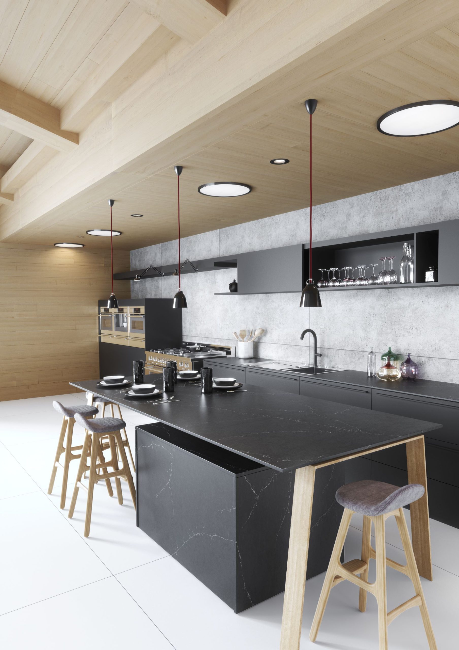 Silestone Kitchen Eternal Charcoal Soapstone | Kutchenhaus, Luton